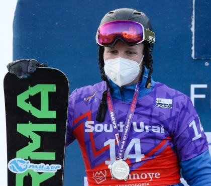 Спортсмен из Миасса завоевал серебро на Кубке мира по сноуборду