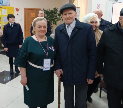 97-летний ветеран ВОВ из Челябинска проголосовал на выборах президента России