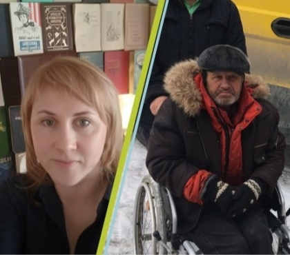 Женщина из Челябинска собирает компакт-диски для бездомного инвалида, который продает их с бордюра