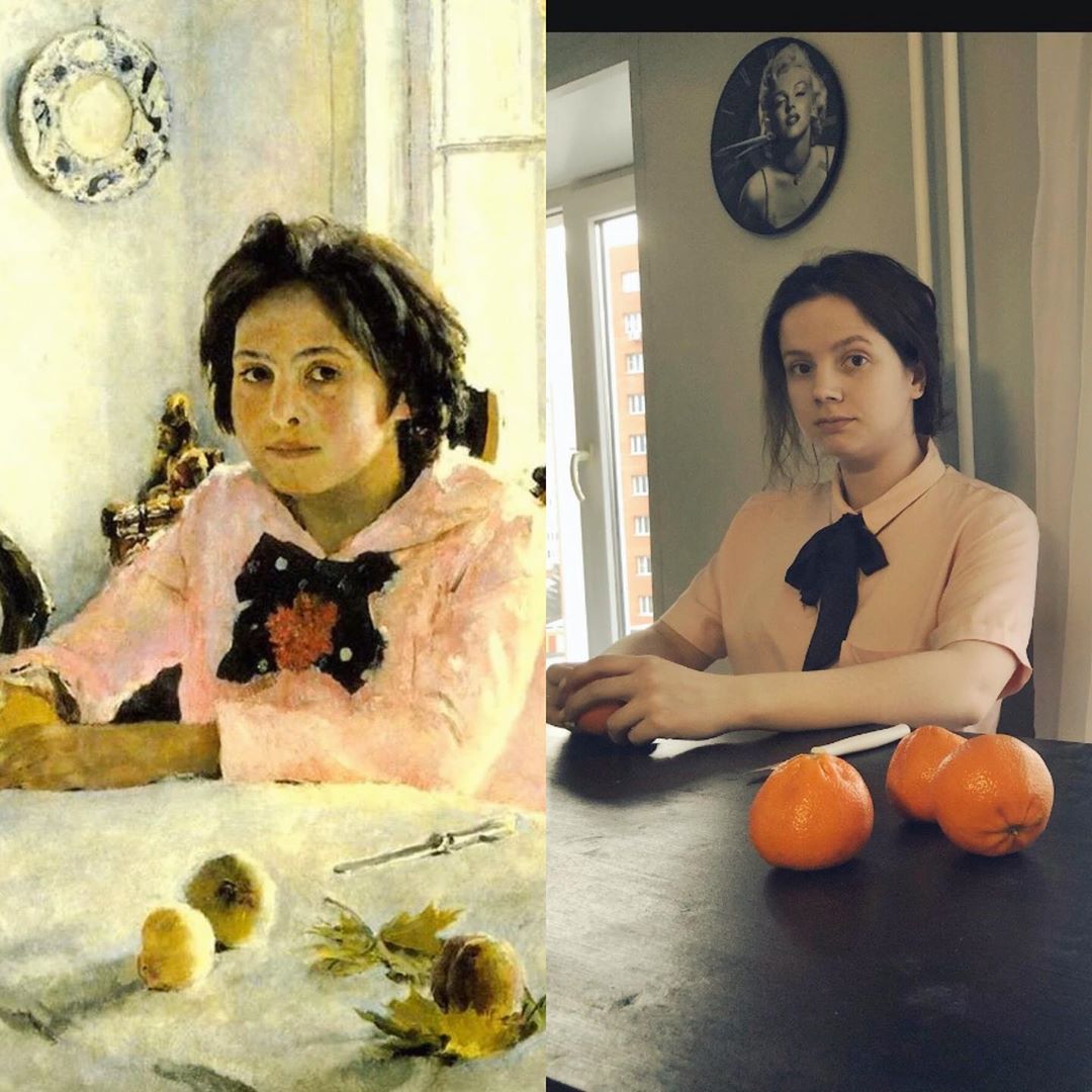 Валентин Серов, «Девочка с персиками». Копия от Александры Прессель