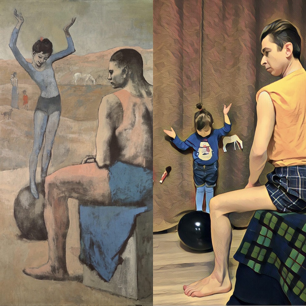 Пабло Пикассо, «Девочка на шаре». Копия от Алексея Юрченко