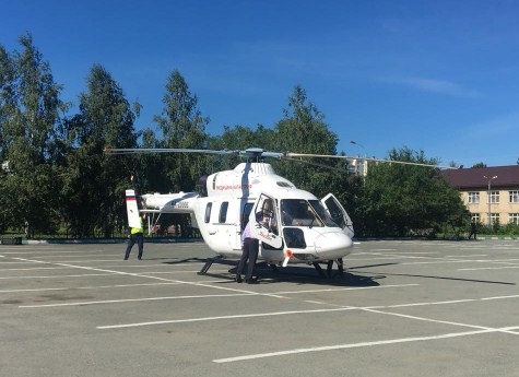 В Челябинске презентовали вертолет санавиации 