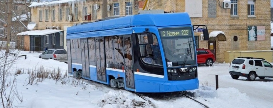 В Челябинск на испытания привезли новый усть-катавский трамвай