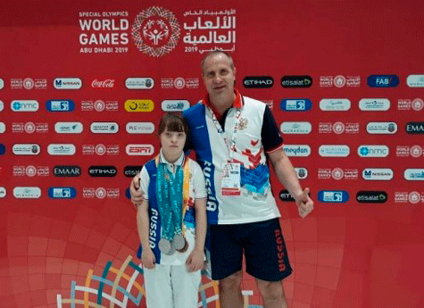 Челябинская гимнастка с синдромом Дауна завоевала пять медалей на Олимпиаде в Абу-Даби