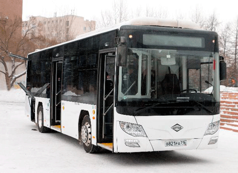 В Челябинск доставили первый эко-автобус 