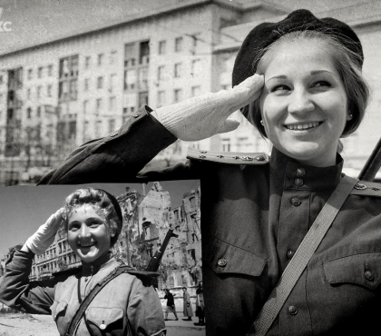 В Челябинске воссоздали легендарные фотографии времен Великой Отечественной войны