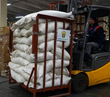 Челябинцы отправят на фронт тонну сахара, которую таможенники изъяли у контрабандистов