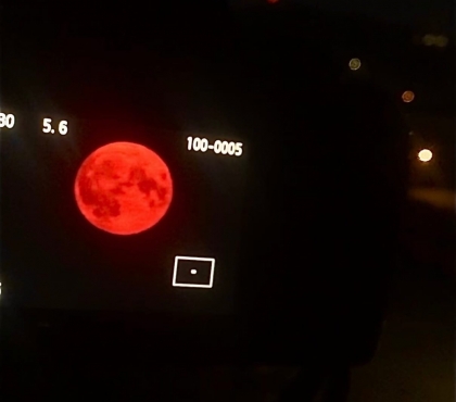 Над Челябинском сфотографировали красную Луну