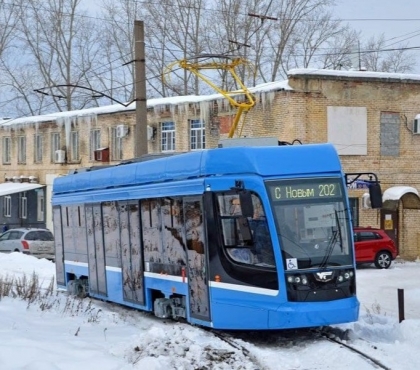 В Челябинск на испытания привезли новый усть-катавский трамвай