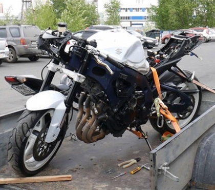 В Челябинске внезапно обнаружили мотоцикл, угнанный в Италии 8 лет назад