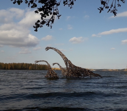 На озере под Каслями сфотографировали лох-несское чудовище