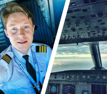 Голубоглазый пилот из Челябинска снимает пейзажи из самолета и выкладывает их в Инстаграм