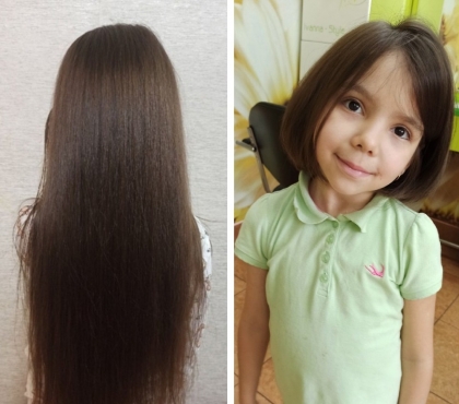 Восьмилетняя девочка из Челябинска пожертвовала свои волосы для париков детям с онкологией