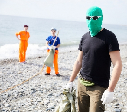 Чистомэн отправился в Туапсе, чтобы собирать мусор на черноморских пляжах