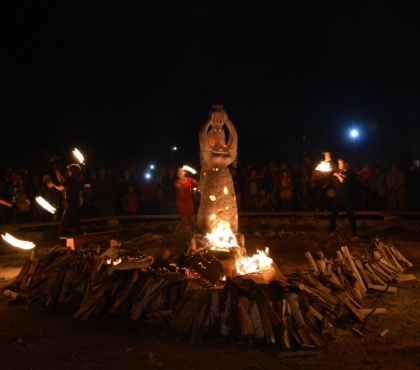 В Челябинской области устроят шоу во время обжига глиняной скульптуры