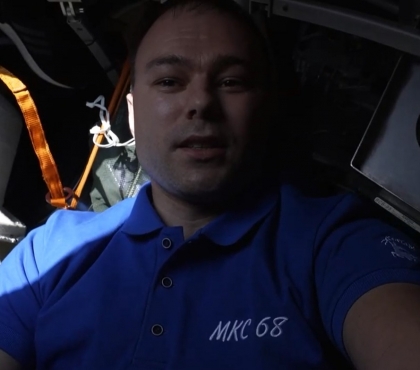 Космонавт из Челябинска Дмитрий Петелин обратился к южноуральским студентам с борта МКС