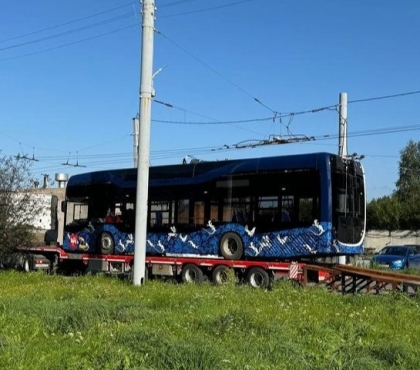 В сентябре в Миассе запустят пять современных троллейбусов