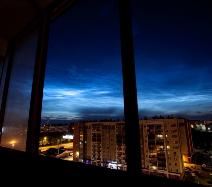 В Челябинске открыт сезон ночной охоты за светящимися облаками