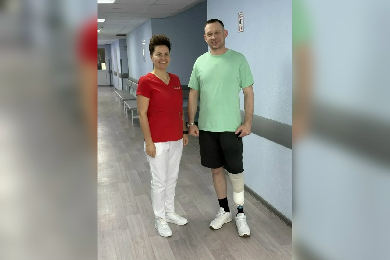 Реабилитолог Ульяна Колодина и её пациент Константин