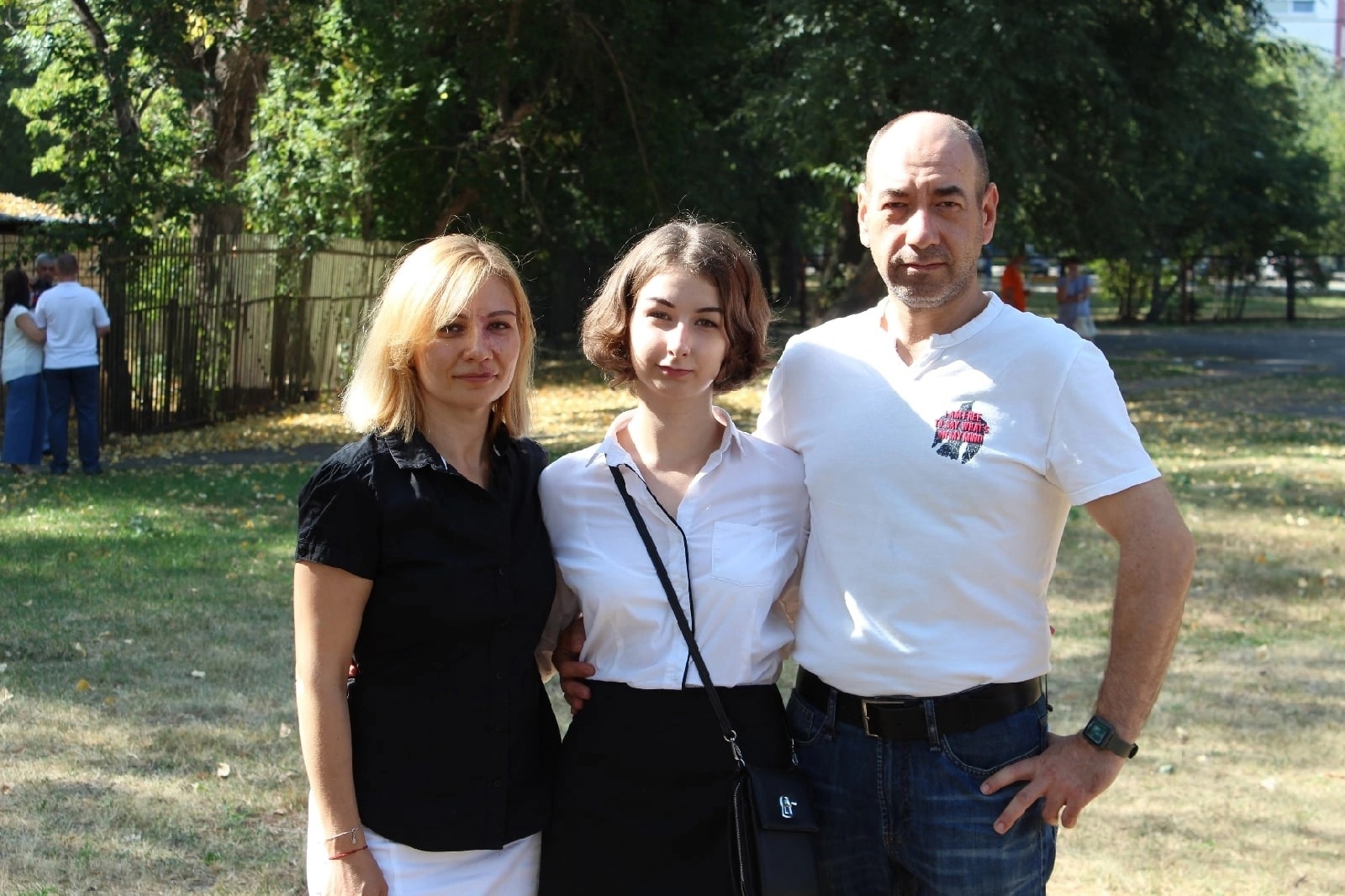 Анастасия Звягинцева с родителями