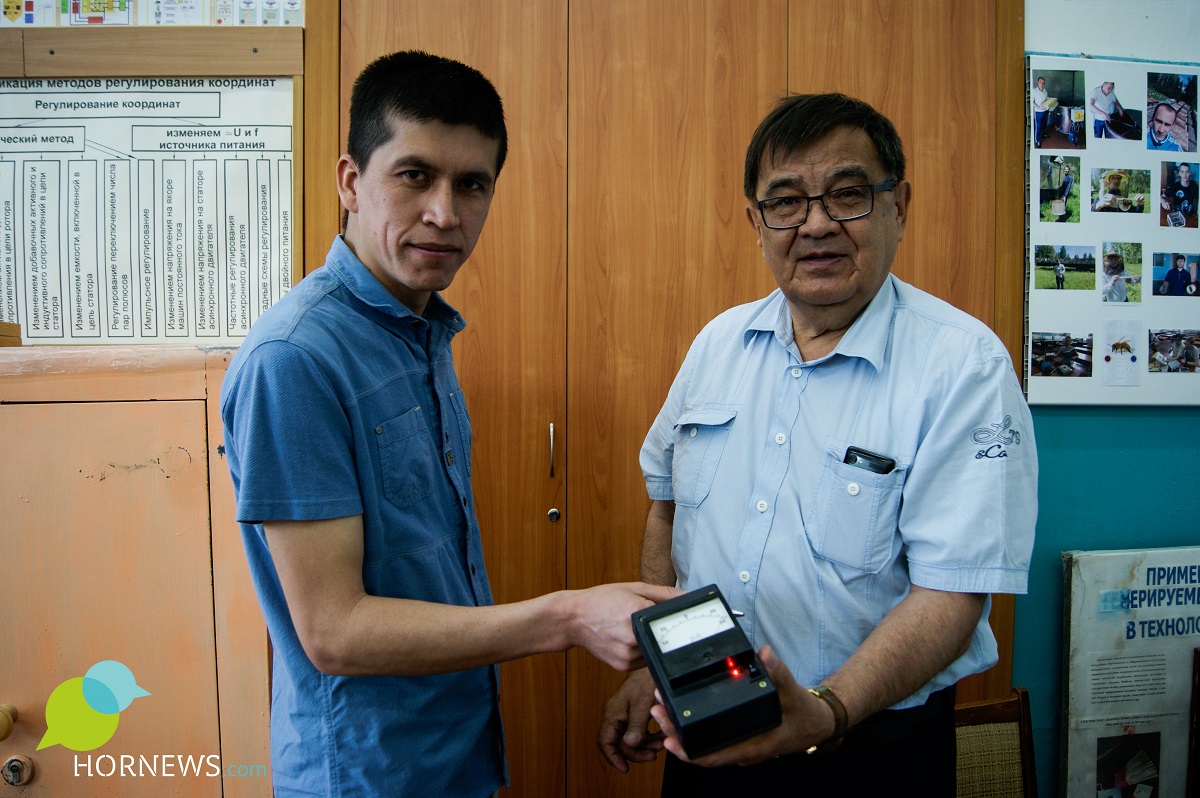 Сагит Салихов со студентом Нурмухаммадом Суюновым
