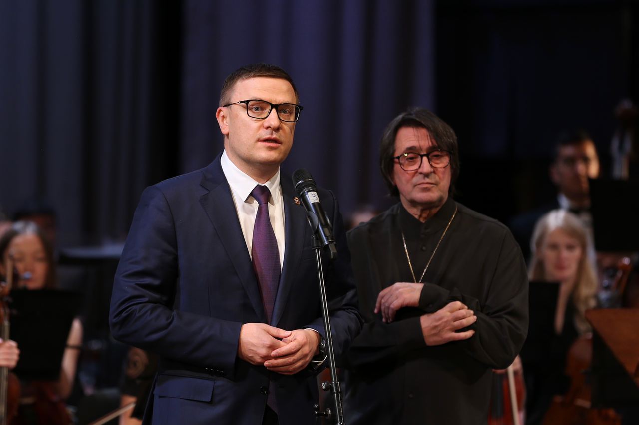 Губернатор Алексей Текслер и музыкант Юрий Башмет