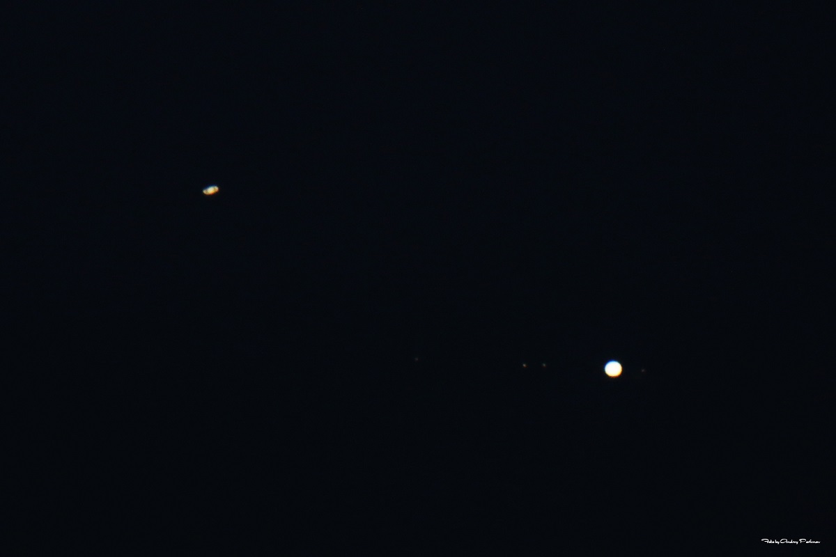 Сатурн и Юпитер 19.12.2020. Автор снимка фотограф из Кусы Андрей Парфёнов
