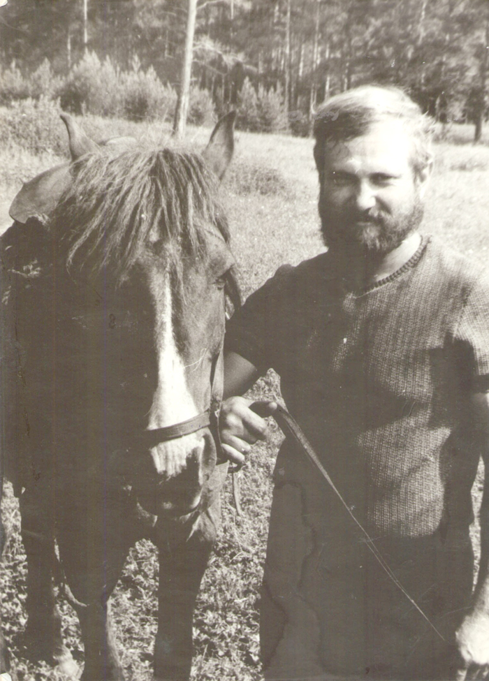 Владимир Курносенко с Ласточкой, 1987 год